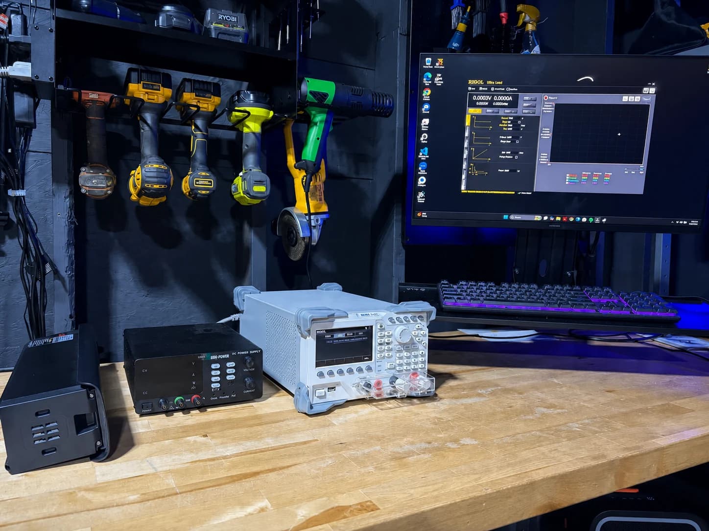 A real Sprocket Science battery capacity test using the RIGOL DL3021 electronic load